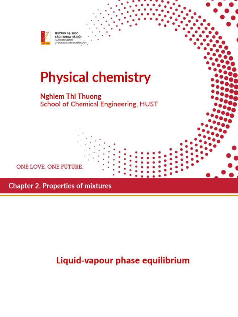 Chapter 2 Liquid Vapour, Liquid Liquid Equilibrium | PDF | Phase ...