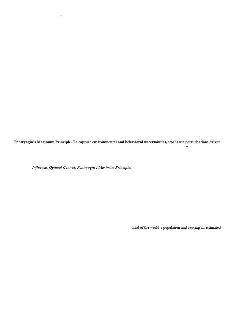 Dynamical Behavior and Optimal Control Analysis of a Stochastic ...