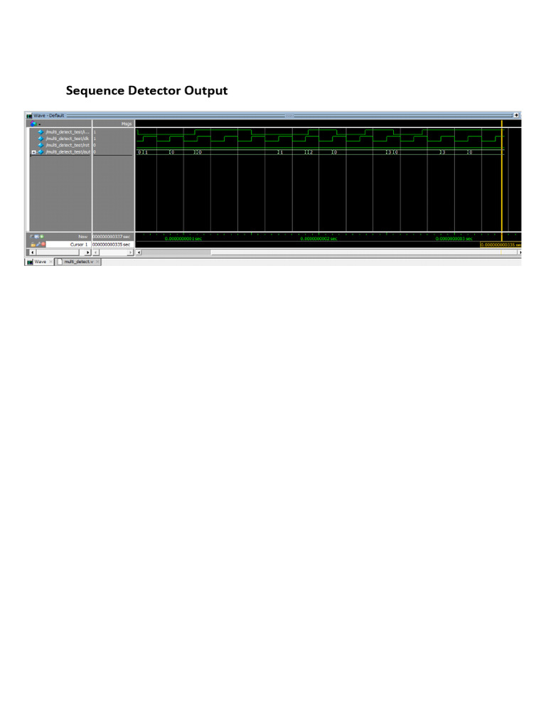 Sequence Detector Output | PDF