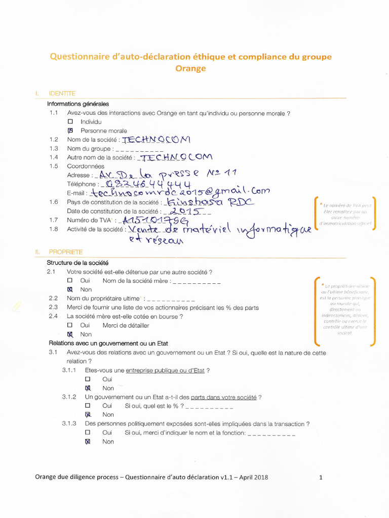 Auto Declaration | PDF
