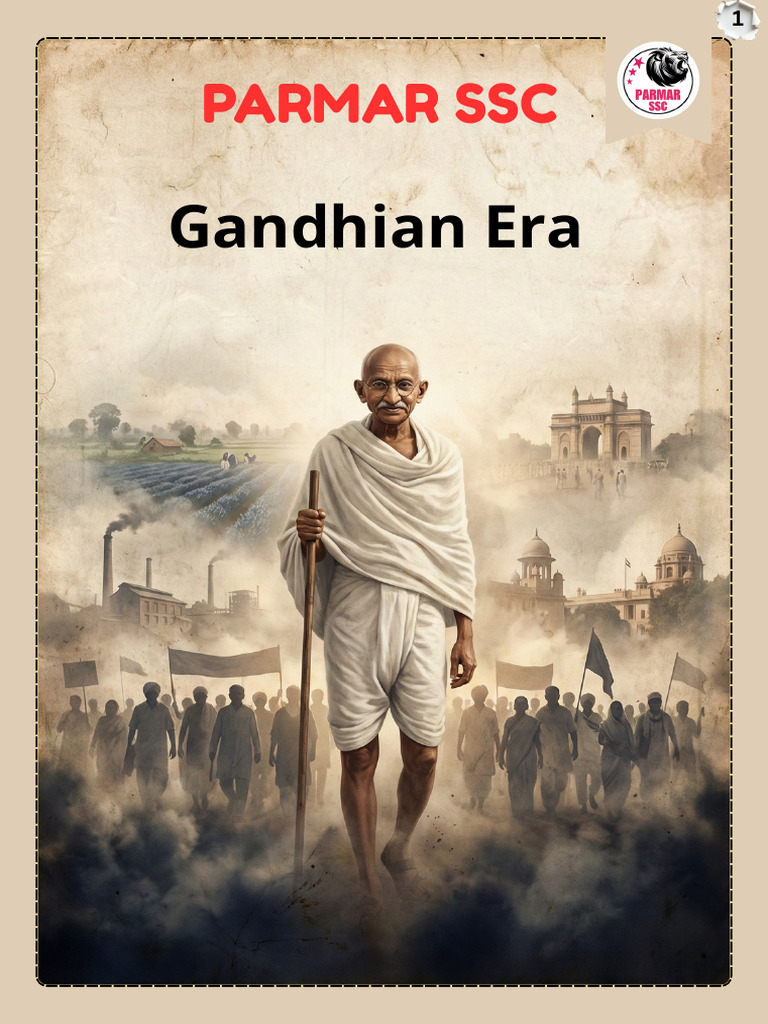 GK Modern History Gandhian Era 22-01-2026 PDF | PDF | Mahatma Gandhi ...