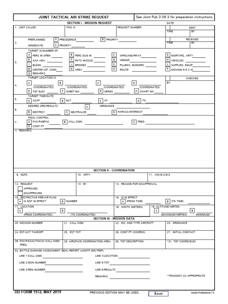 DD1972 Jtar | PDF | Warfare