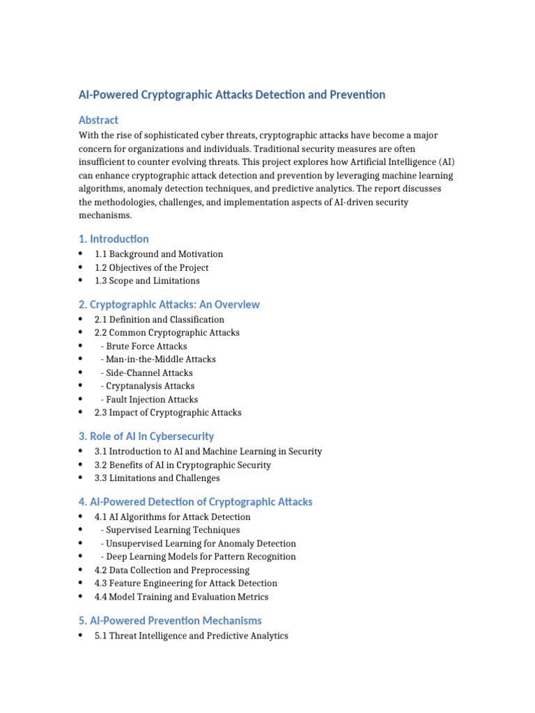 AI Powered Cryptographic Attacks | PDF | Machine Learning | Artificial ...