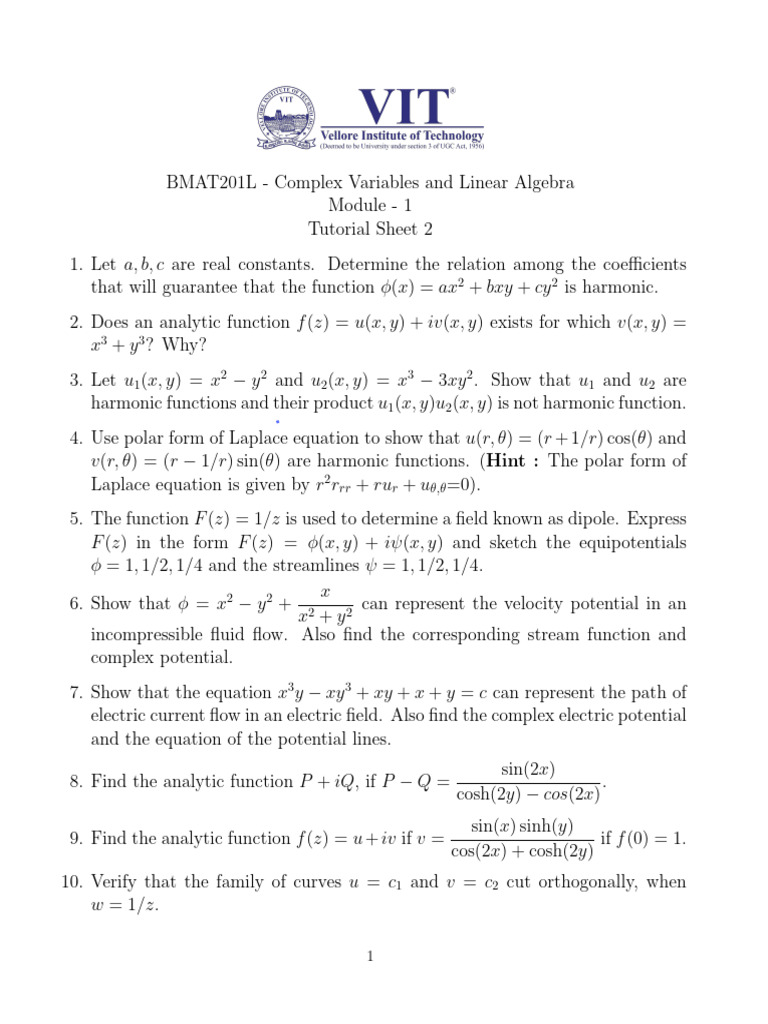Mod 1 - Tut 2 | PDF