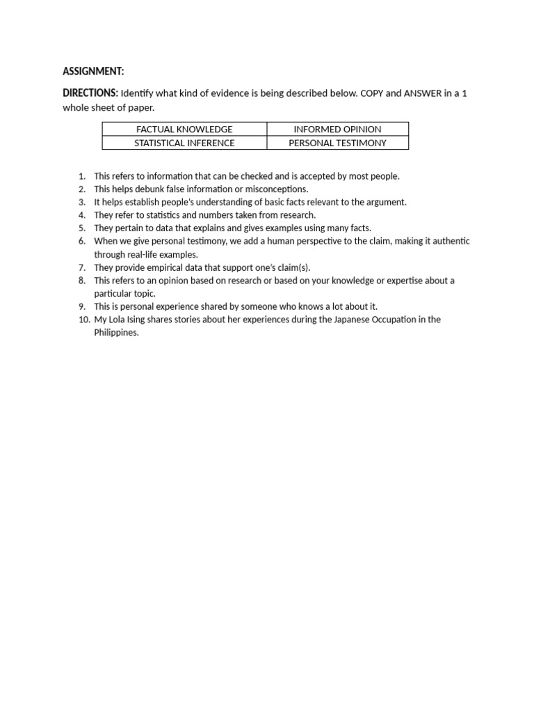 Assignment | PDF