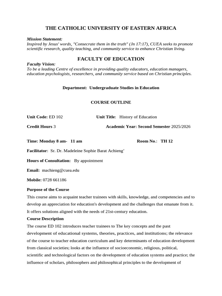 Revised Ed 102 Course Outline | PDF | Critical Thinking | Teachers