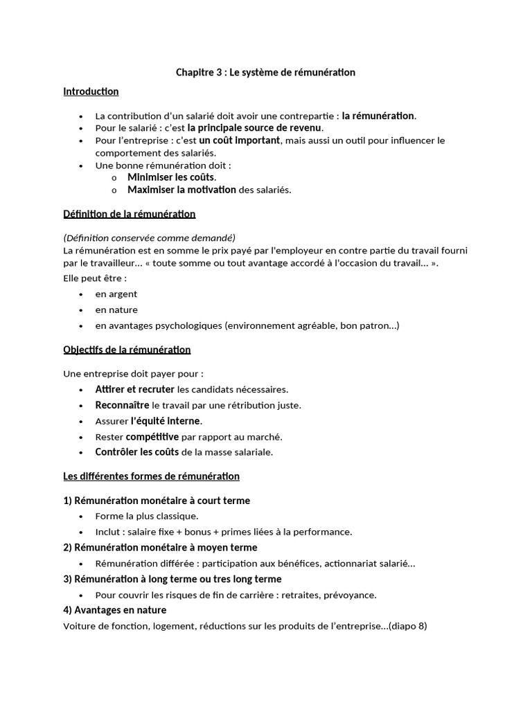 Chapitre 3 | PDF | Salaires | Retraite