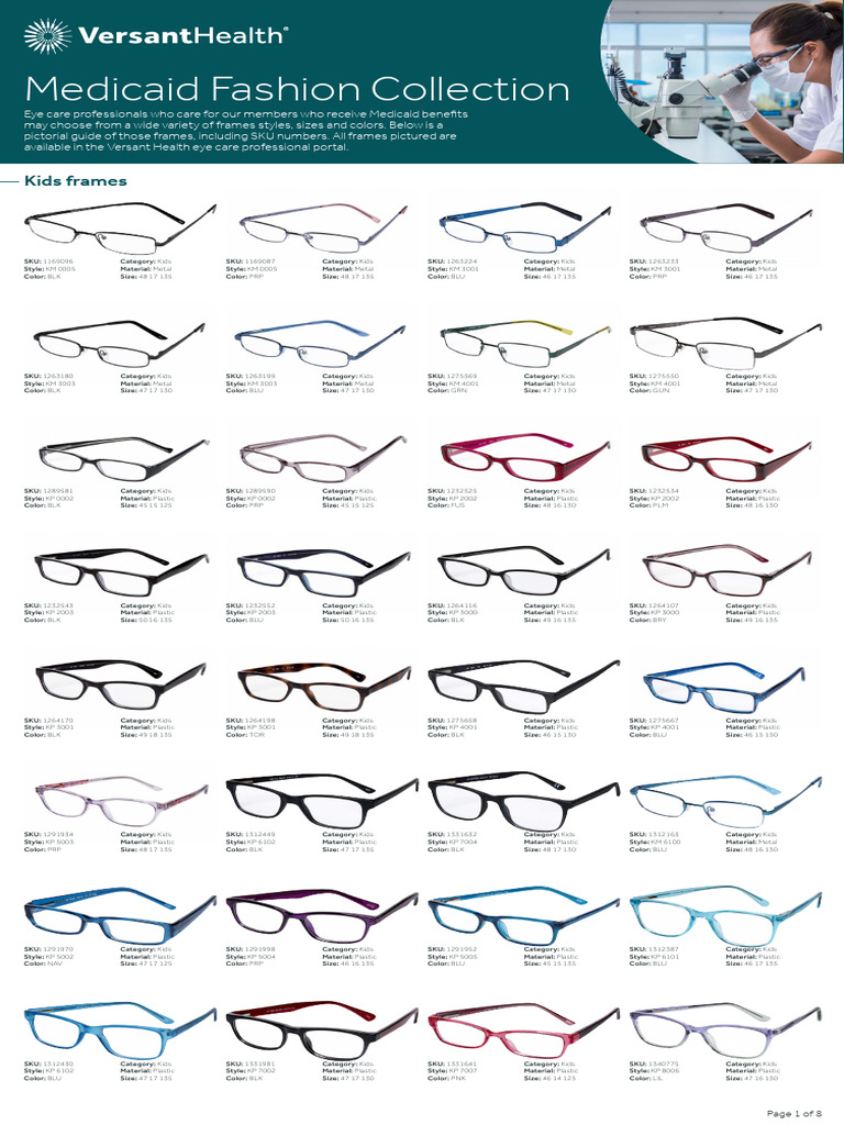Versant Health Frames Catalog | PDF | Plastic | Amorphous Solid