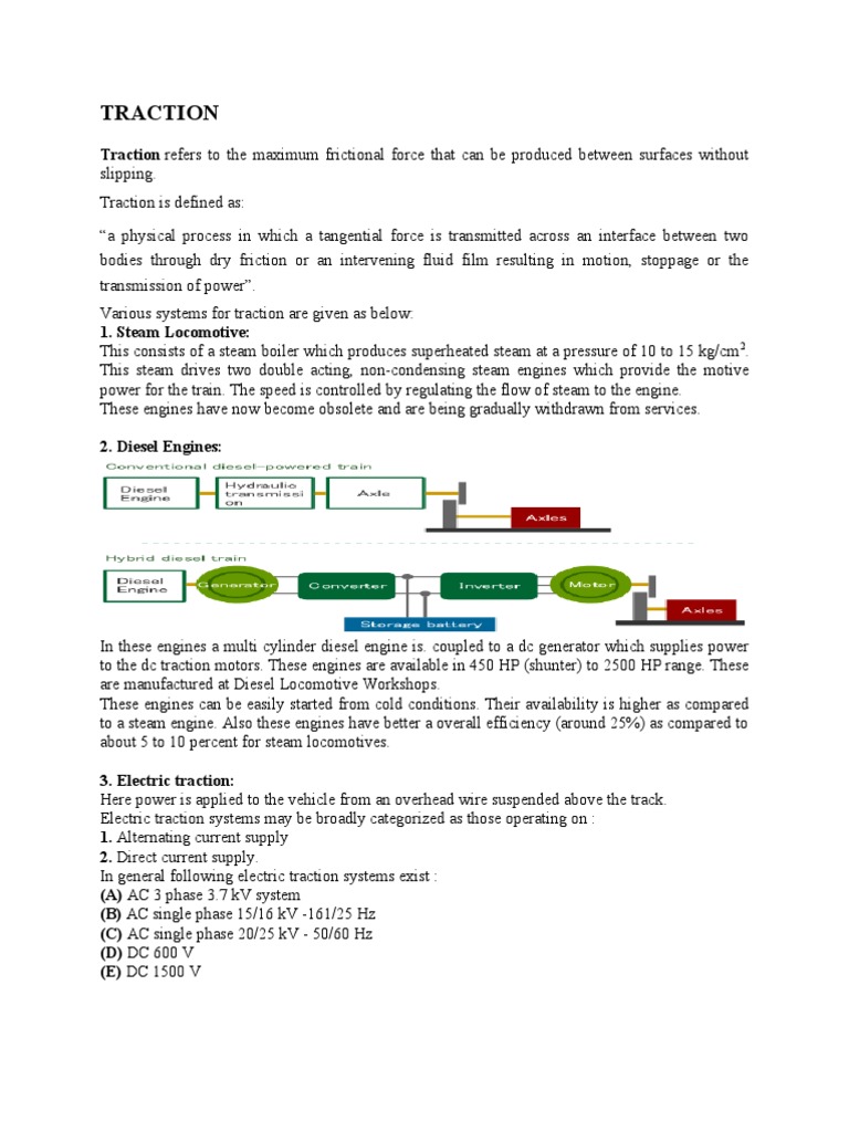 Rail Traction Systems Overview | PDF | Steam Locomotive | Transformer