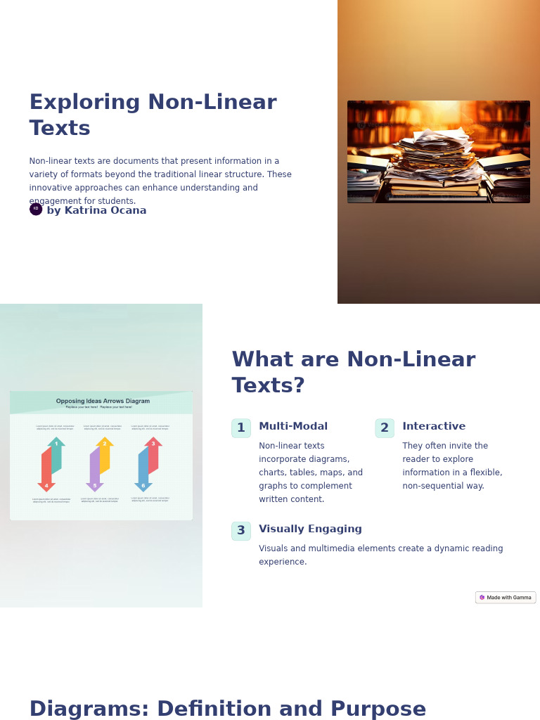 Exploring Non Linear Texts | PDF | Cognitive Science | Cognition
