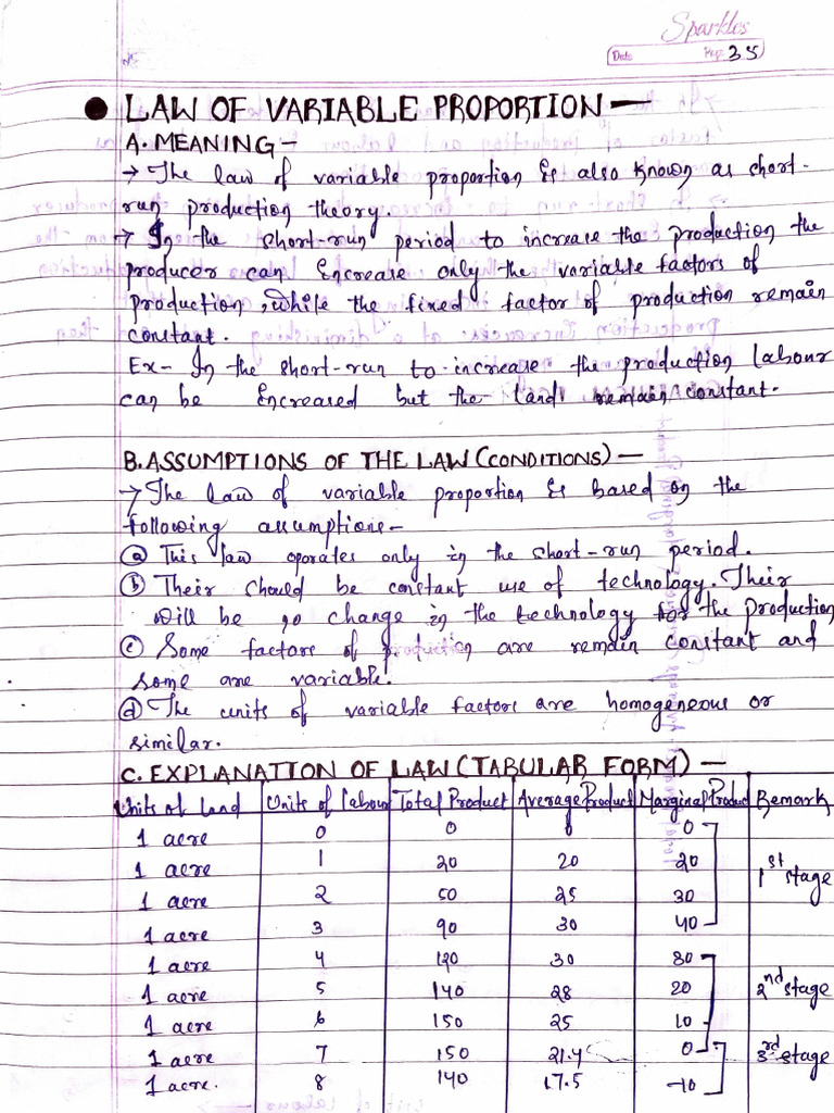 q5 Law of Variable Proportion | PDF