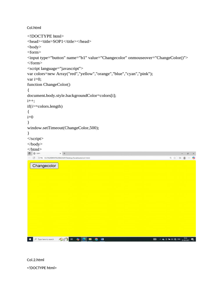 Javascript New Output | PDF