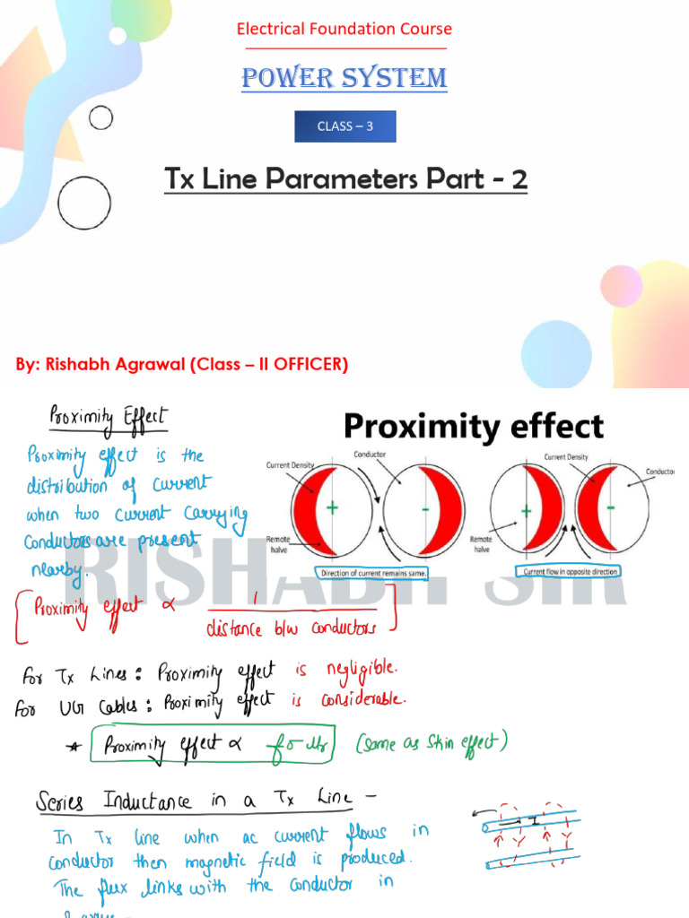 Power SYSTEM: TX Line Parameters Part - 2 | PDF