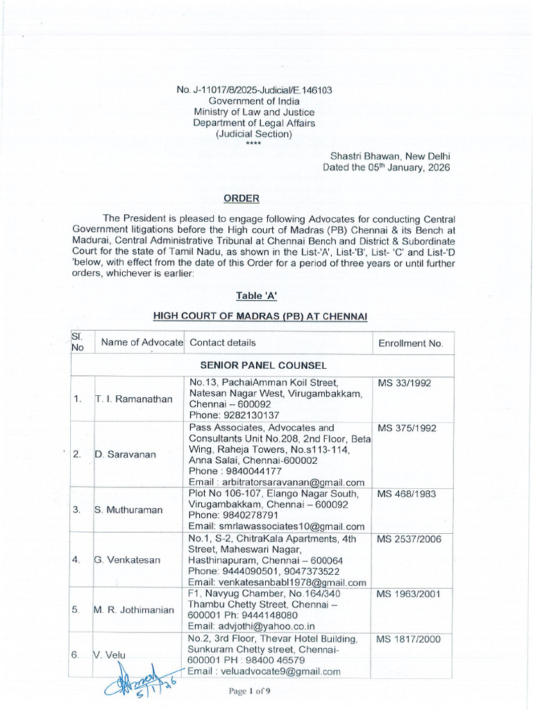 MHC Addl Panel List 5-01-2026 | PDF