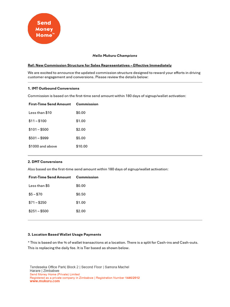 December 2025 Sales Rep Commission Structure | PDF | Banking Technology ...