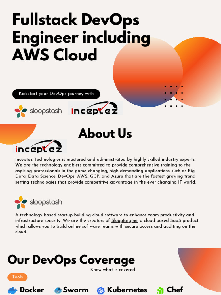 Fullstack DevOps Engineer Including AWS Cloud | PDF | Computer Cluster ...