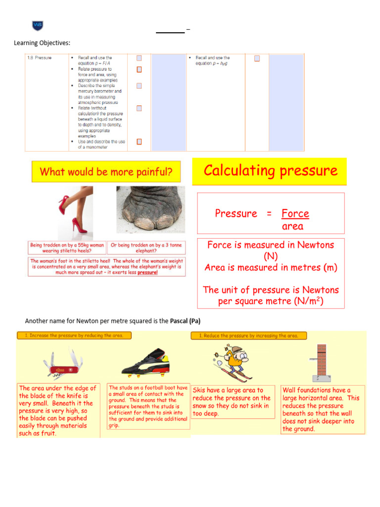 Pressure Notes | PDF
