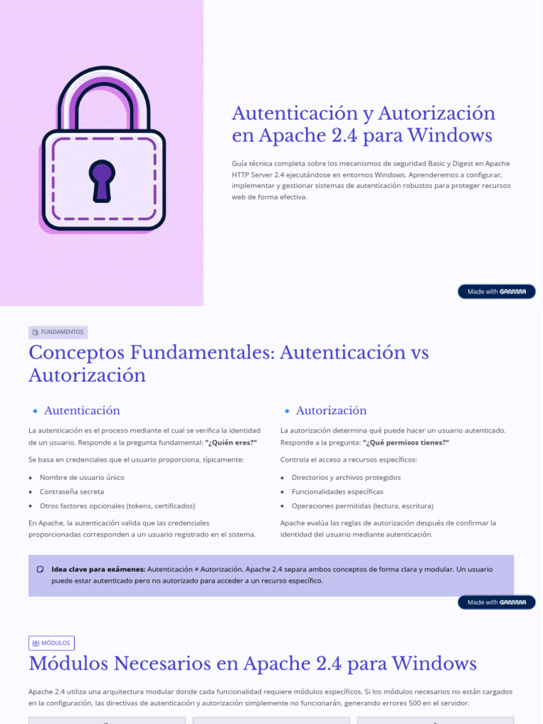 Autenticacion y Autorizacion en Apache para Windows | PDF ...
