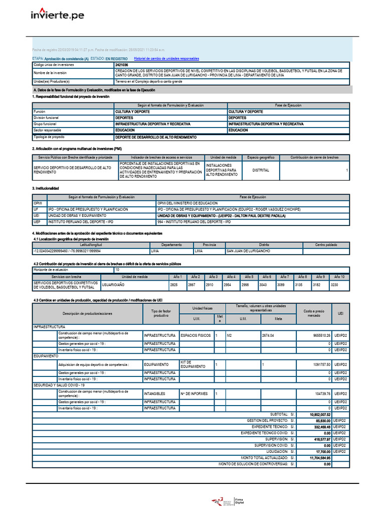 f 8a Firmado | PDF | Lima | Economias