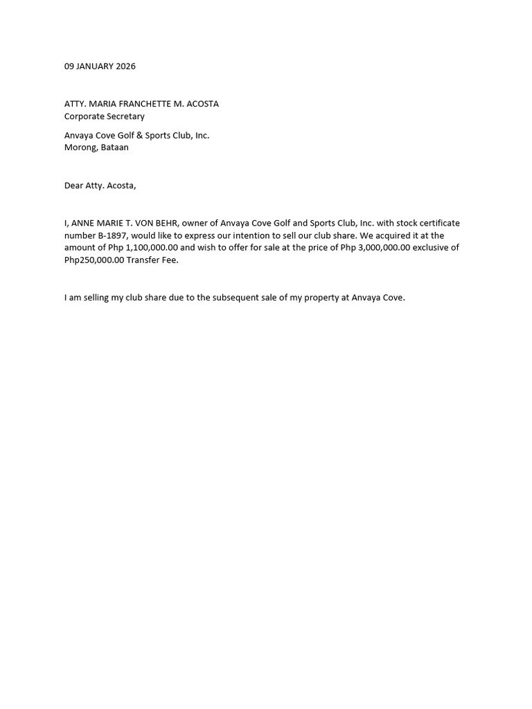 GSC Letter of Intent | PDF