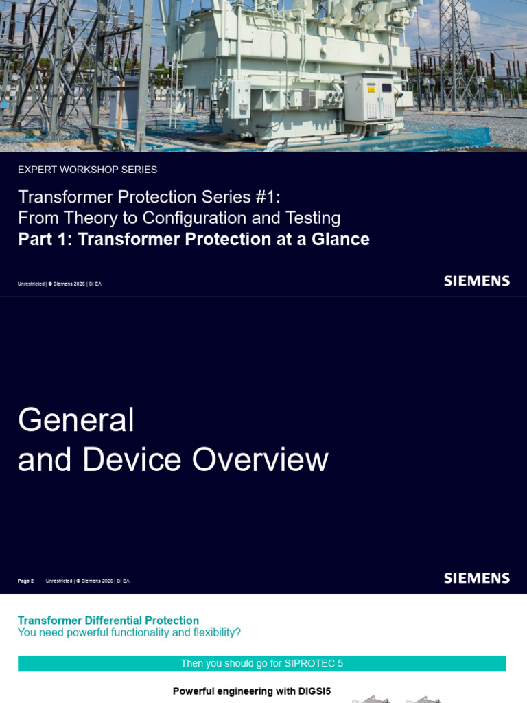 Part1 - Transformer Protection at A Glance | PDF | Transformer ...