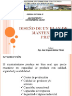 Diseño de Un Plan de Mantenimiento Preventivo