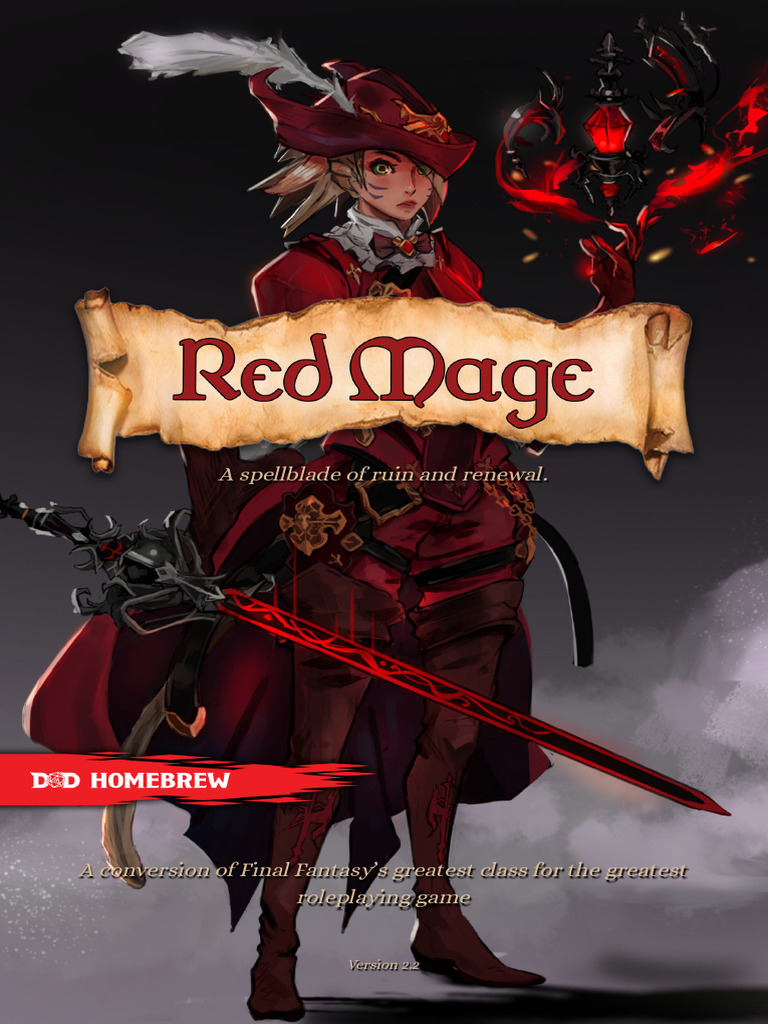 Red Mage - A Dungeons and Dragons Class by Brian Blackwood | PDF