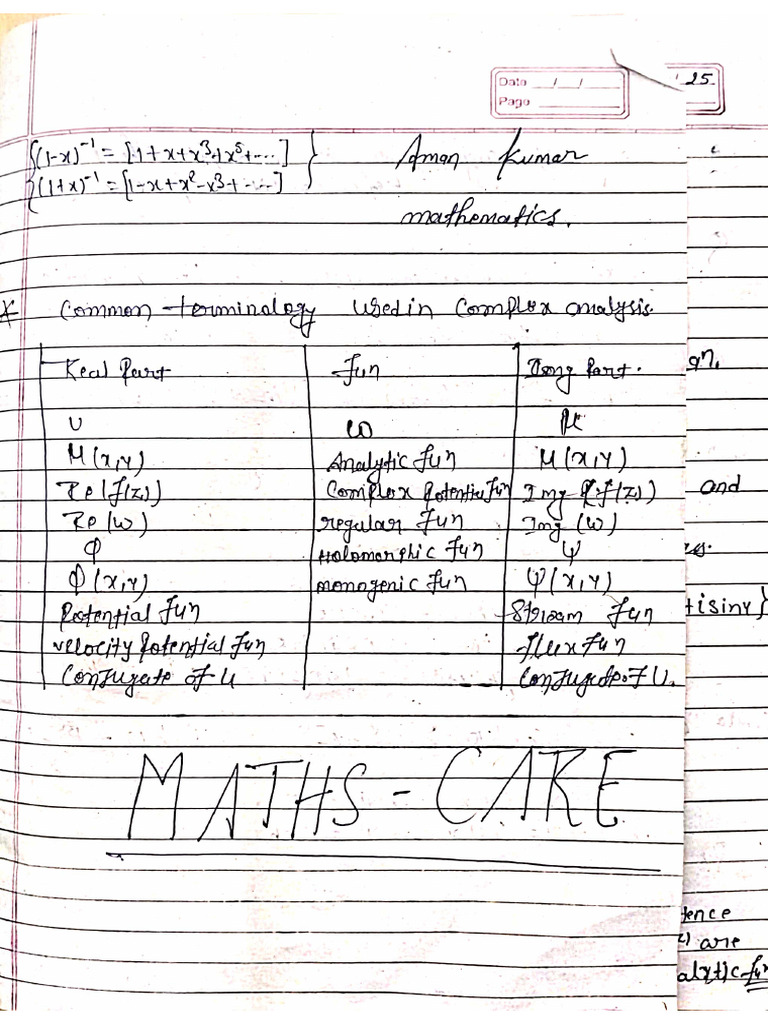 Complex Analysis - 1 | PDF