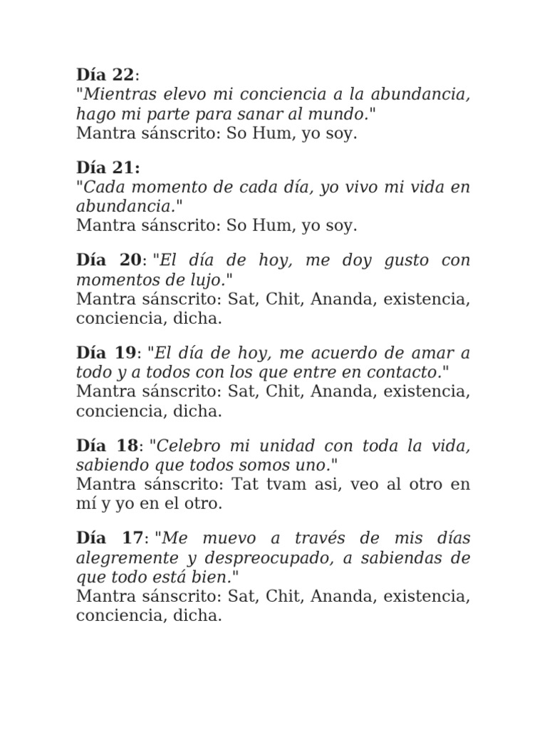 Pensamientos y Mantras | PDF | Mantra