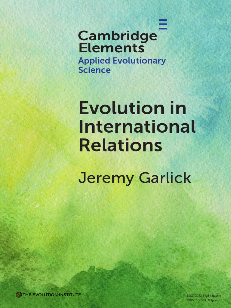 Evolution in International Relations - Jeremy Garlick | PDF | Evolution ...