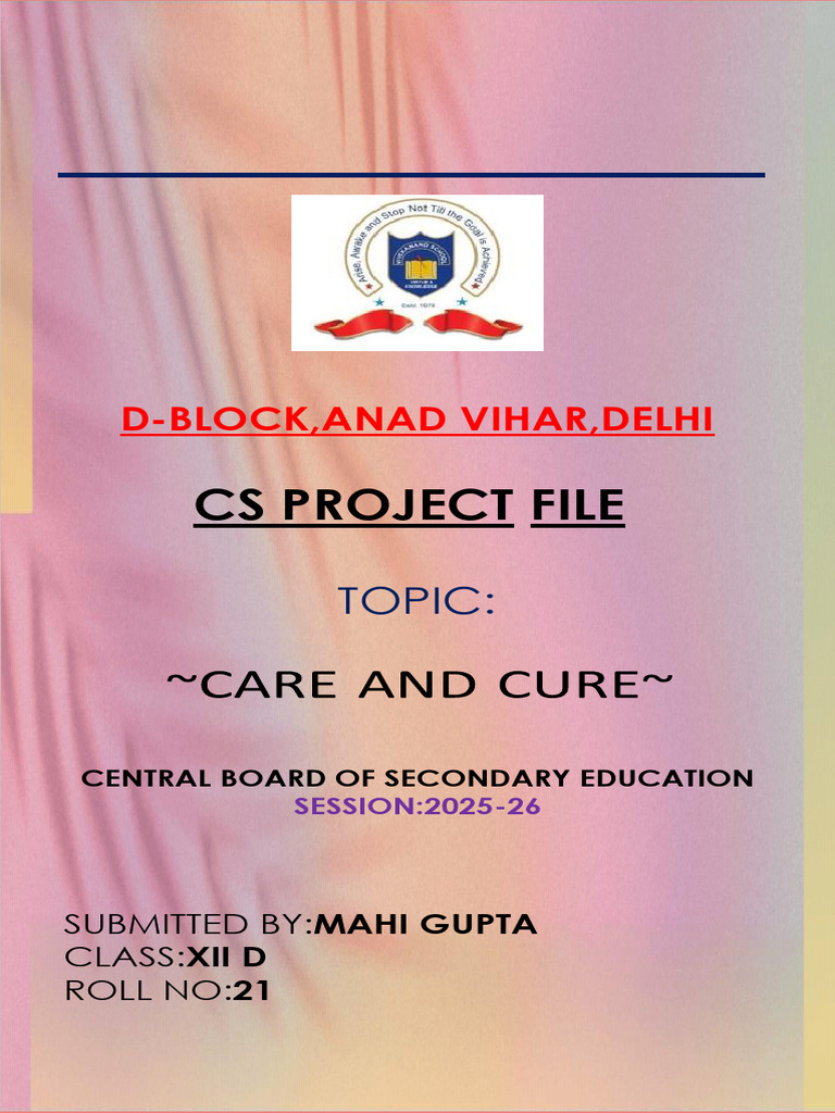 Project Cs | PDF | Python (Programming Language) | Operating System
