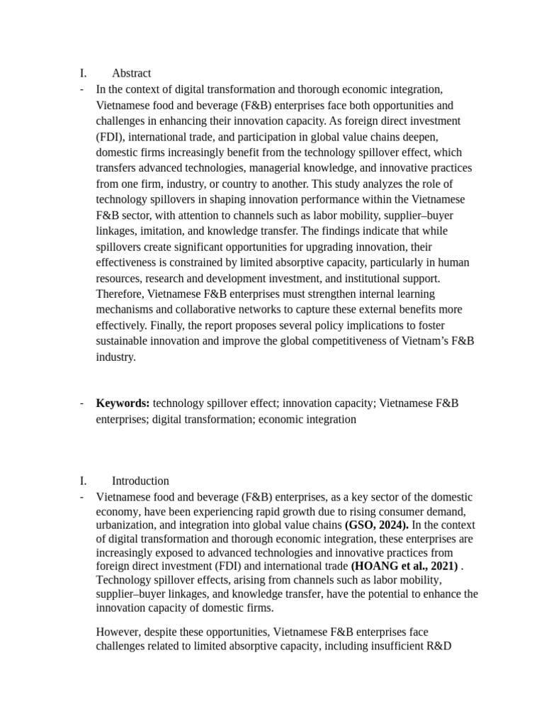 Abstract, Intro, Research Method | PDF | Innovation | Vietnam