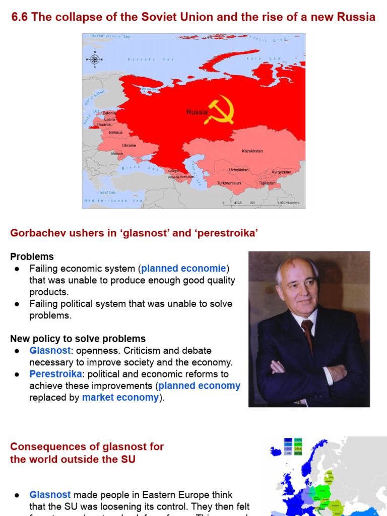 6.6 The Collapse of The Soviet Union and The Rise of A New Russia SV ...
