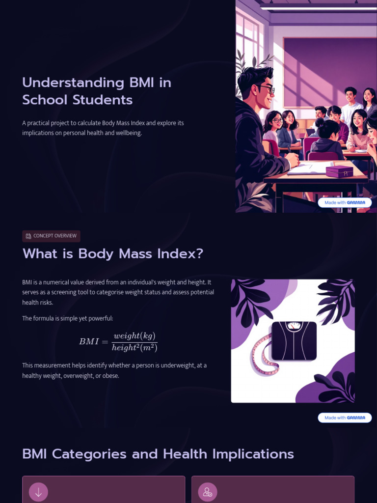 Understanding BMI in School Students | PDF | Body Mass Index | Obesity
