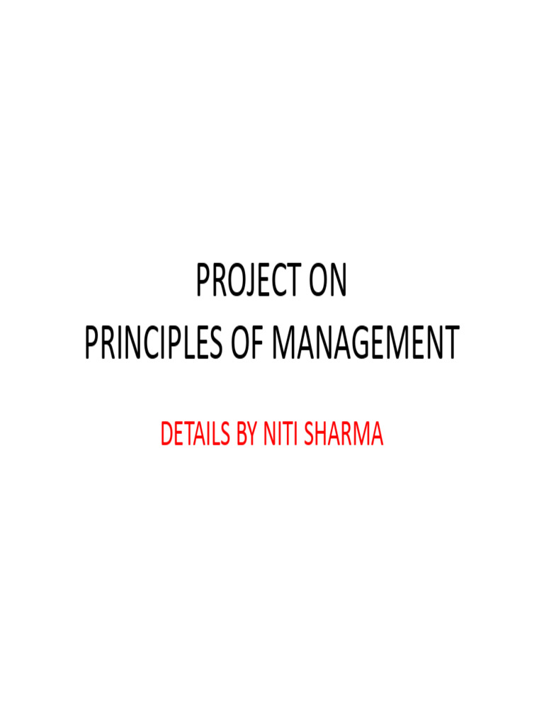 Outline of POM Project | PDF