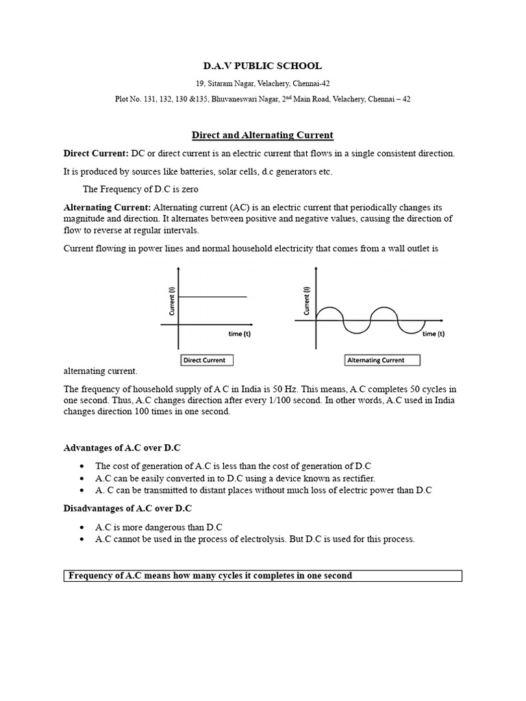 AC & DC | PDF | Alternating Current | Direct Current