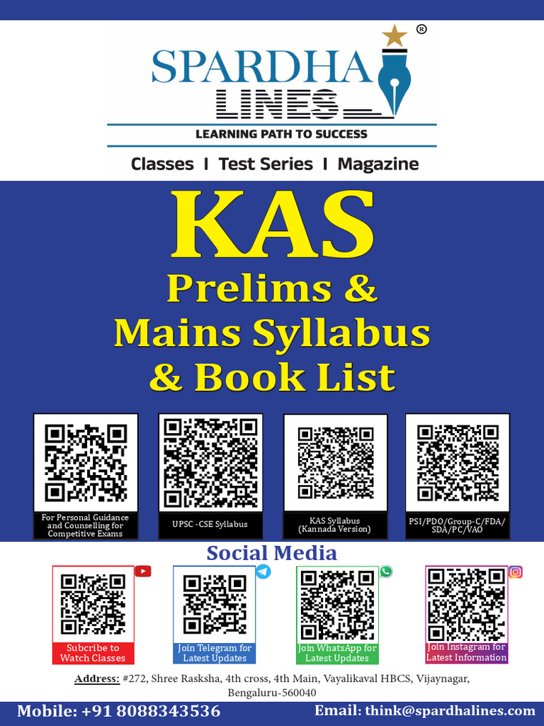 KAS-Prelims & Mains Syllabus - ENG-2 | PDF | Agriculture | Biotechnology