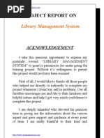 Download Library Management System VB Project Documentation by Lijo Amal Joy SN98940815 doc pdf