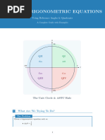 Understanding the CAST Rule in Trigonometry | PDF | Trigonometric ...