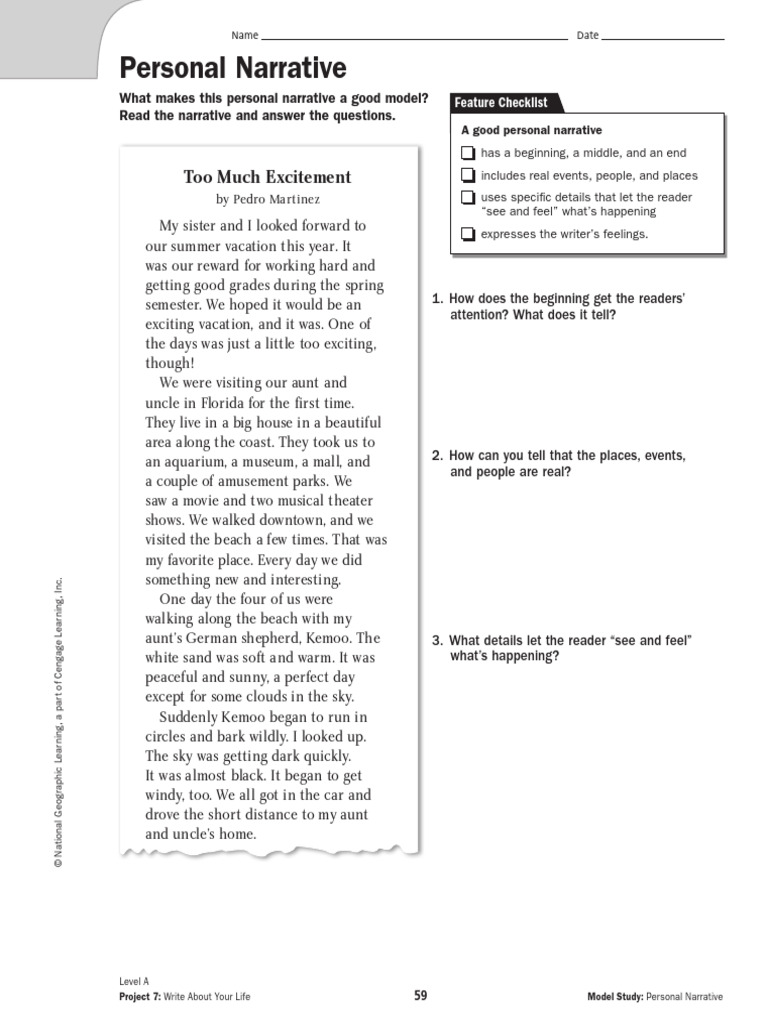Reviewing Personal Narrative | PDF | Atlantic Hurricanes | Atmospheric ...