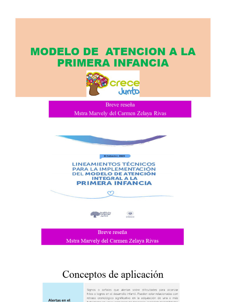 Modelo de Atencion A La Primera Infancia | PDF