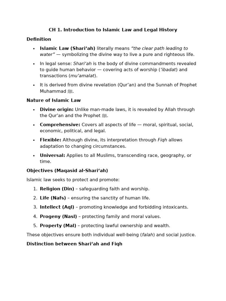 Islamic Legal History Notes. | PDF | Sharia | Fatwa
