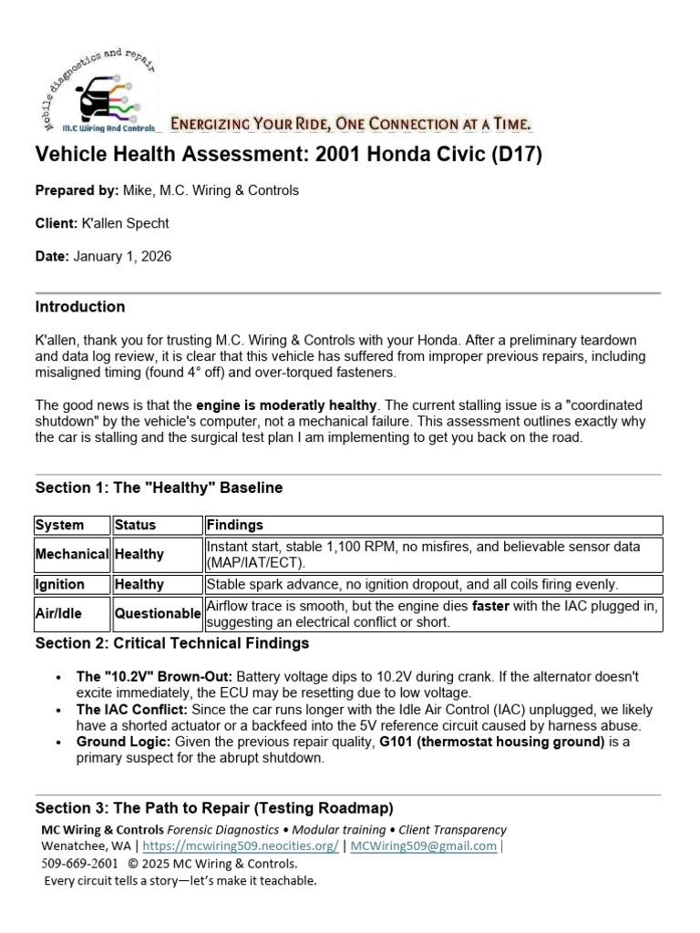 Vehicle Health Assessment | PDF | Relay | Ignition System