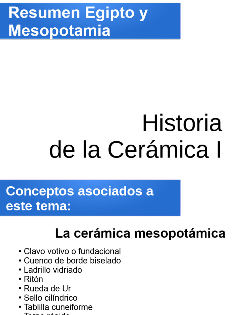 Historia de La Cerámica Mesopotamia | PDF | Mesopotamia | Asiria