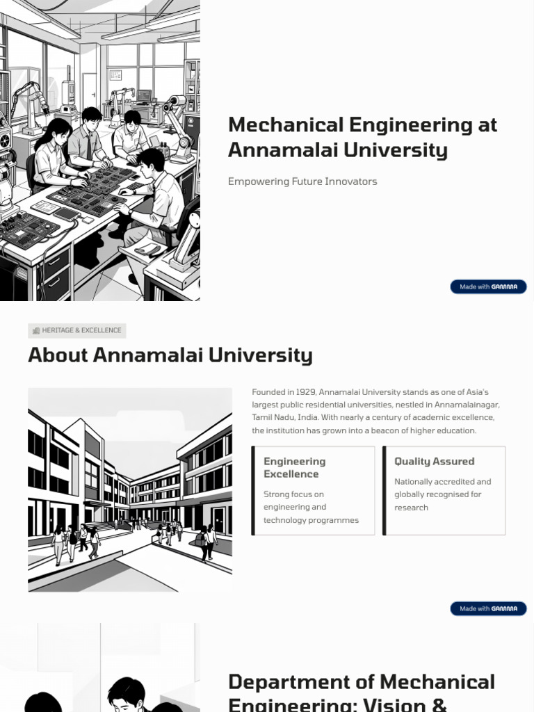 Mechanical Engineering at Annamalai University | PDF | Engineering ...
