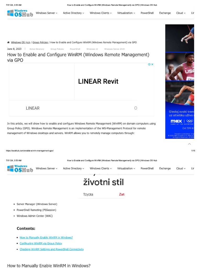 winRM | PDF