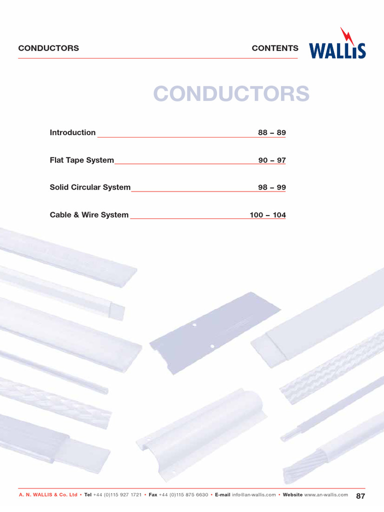 Wallis E&LP Catalogue - Conductors Chapter | PDF | Electrical Conductor ...