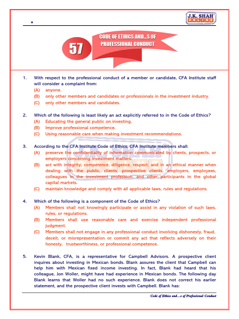 Code of Ethics And... S of Professional Conduct | PDF | Judgment (Law ...