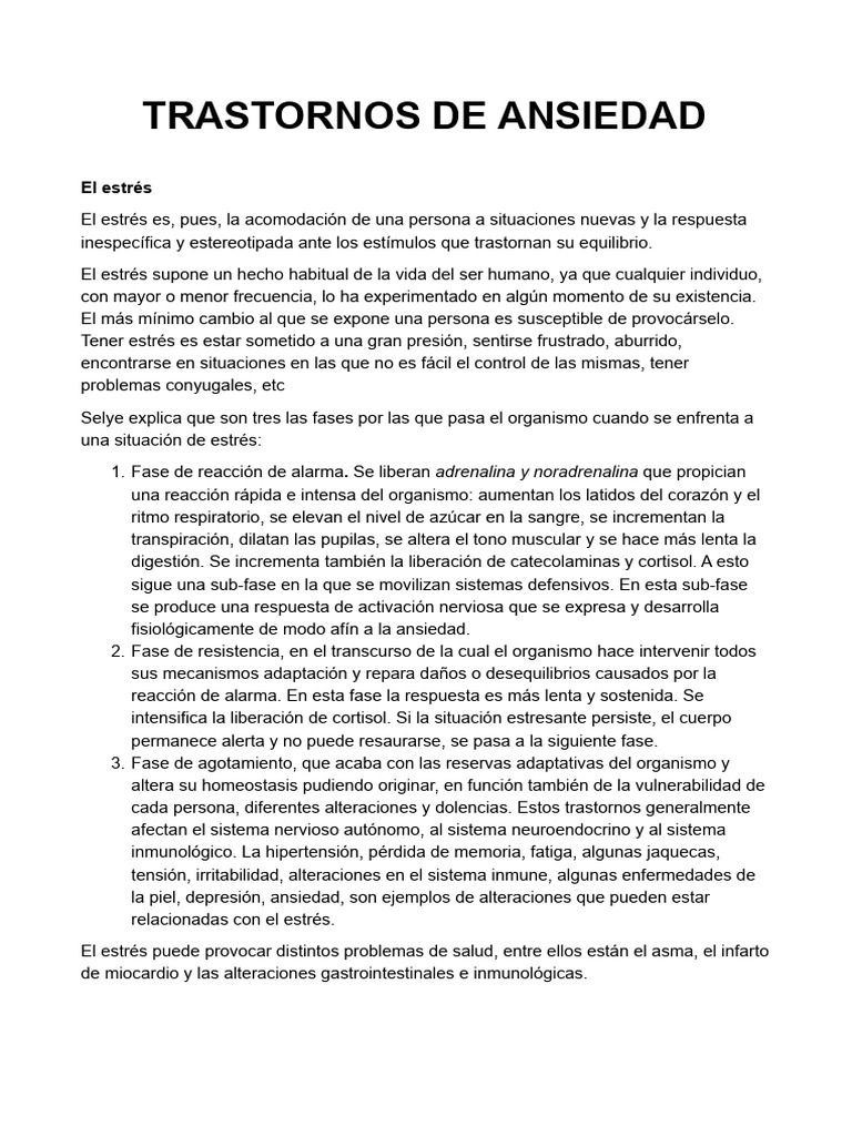 Trastornos de Ansiedad 2021 | PDF | Desorden obsesivo compulsivo | Ansiedad