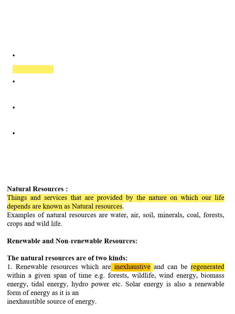 Unit 3 Natural Resources Till Forest Resources | PDF | Soil | Renewable ...
